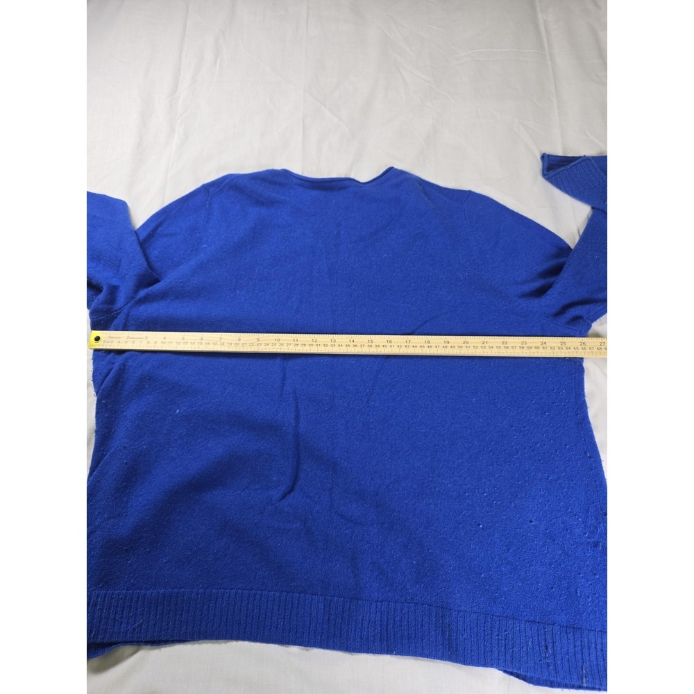 Talbots Sweater Womens Plus 3X Blue 100% Cashmere Crewneck Pullover Knit - Picture 8 of 11